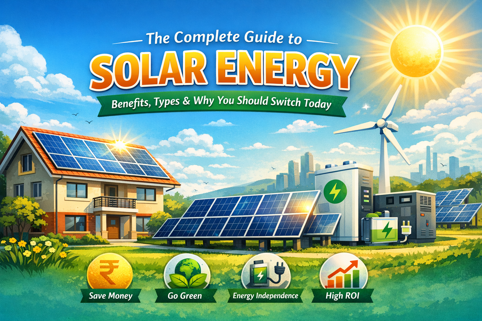 The Complete Guide to Solar Energy: Benefits, Types & Why You Should Switch Today
